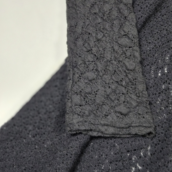 Free People Black Magic Lace Knit High-Low Boho Tunic Dress - Size Small - Picture 3 of 9